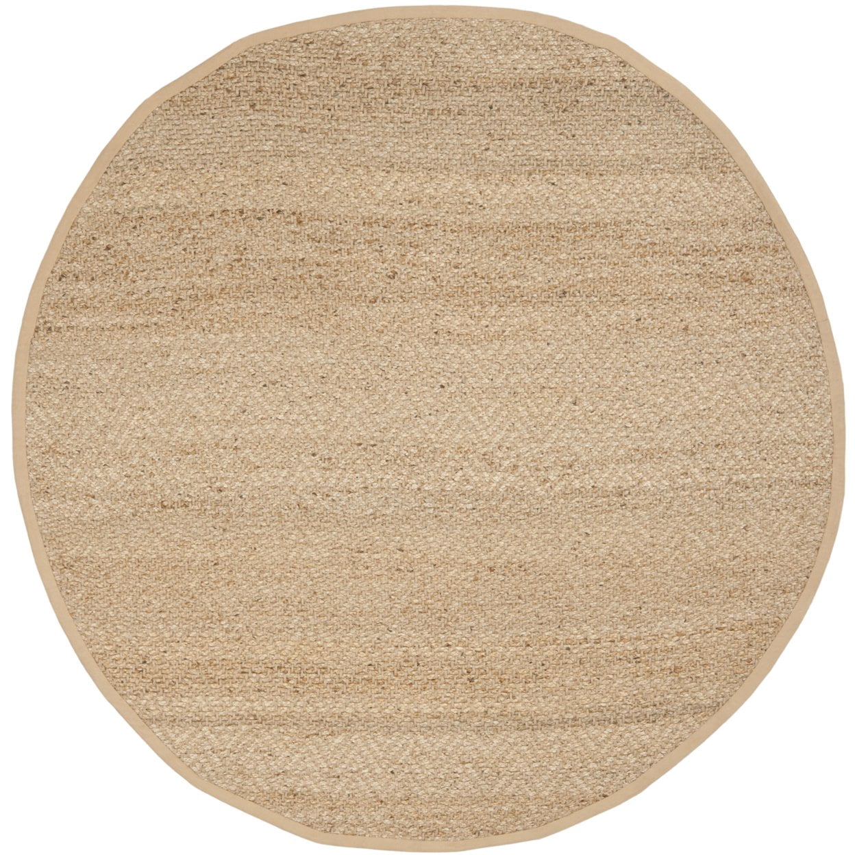 SAFAVIEH Natural Fiber Enola Braided Jute Area Rug, Natural, 4' x 4' Square