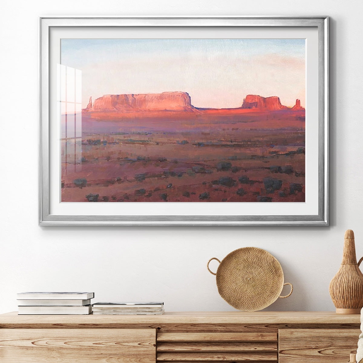 Red Rocks at Dusk I Premium Framed Print - Ready to Hang
