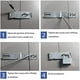 thumbnail image 5 of Pestillo para cerradura de puerta JAMW Broche de seguridad de acero inoxidable extra grueso acabado cepillado, 5 of 5