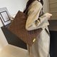 thumbnail image 4 of Bolso acanalado bordado para mujer nueva tendencia bolso hombro casual bolso mano para desplazamientos clase gran capacidad 3198-PZ20240813016291 marrón oscuro, 4 of 9