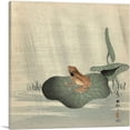 thumbnail image 1 of ARTCANVAS Frog on a Lotus Leaf Canvas Art Print by Ohara Koson - Size: 26" x 26" (1.50" Deep), 1 of 9