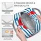 thumbnail image 3 of Disketp Red Funny Crab on Blue Stripe Bolsa Térmica para Almuerzo, Lonchera con Abertura Amplia y Gran Capacidad, Organizador Reutilizable para Mujeres, Hombres y Adultos, 3 of 6