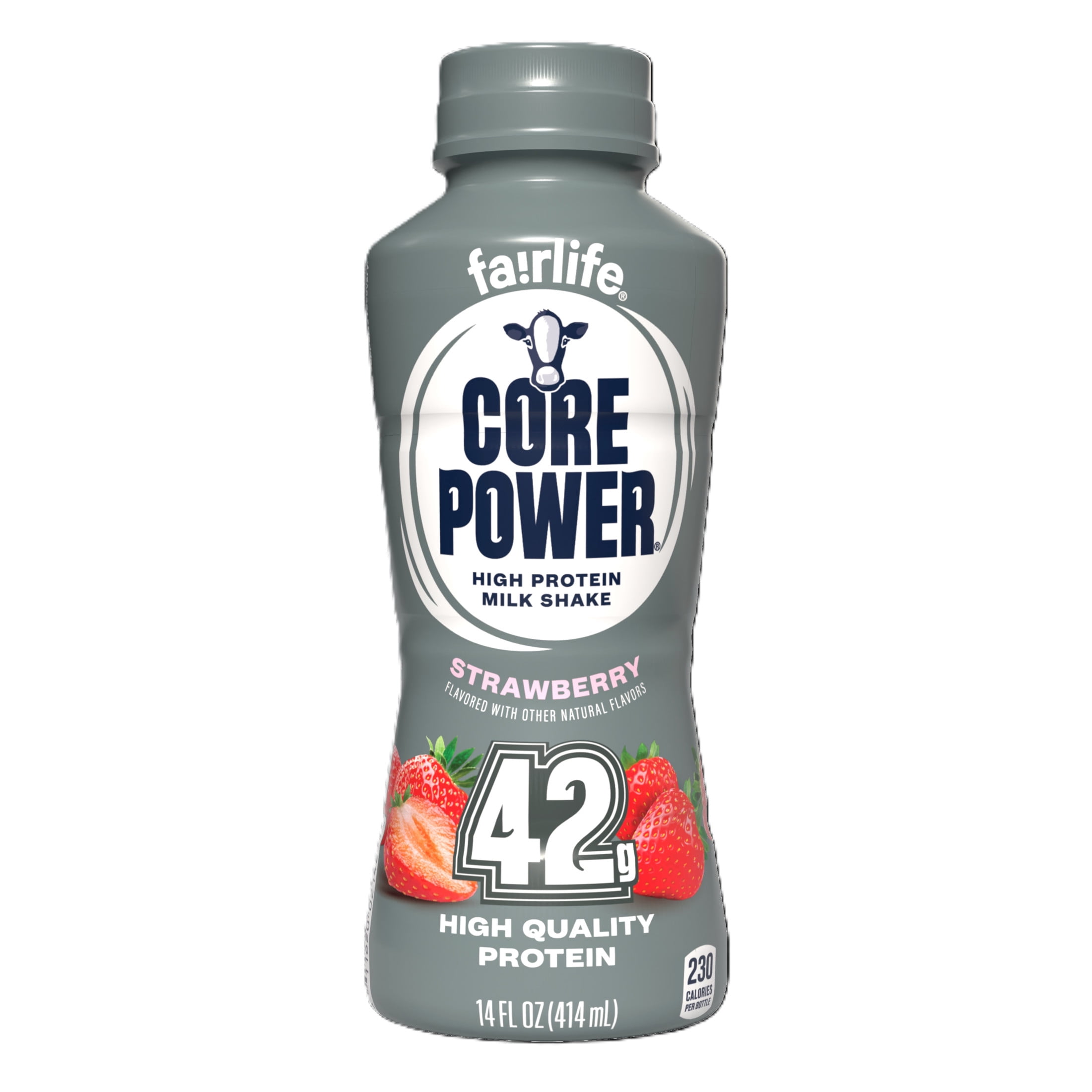 Core Power High Protein Shake, Strawberry, 42g Bottle, 14 fl oz