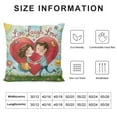 thumbnail image 5 of Fenyluxe Live Laugh Love Throw Pillow Covers Valentine Day, Wedding Hand Drawn Romantic Pillow Cushion Cases Square Pillowcases for Sofa Couch Bedroom Living Room Car White, 5 of 5