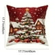 thumbnail image 3 of Fundas de almohada navideñas de 45x45 cm (17,7x17,7 pulgadas), fundas decorativas con tela suave y cremallera oculta para decoración del hogar. Funda de almohada de algodón., 3 of 6