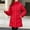 A56 Red Winter Coats, variant on Quilted Jackets for Women with Hood Warm Hooded Thick Padded Down Jackets Zip Up Button Down Winter Thermal Puffer Coats with Pockets Outerwear