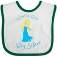 thumbnail image 3 of Inktastic World's Best Big Sister Girls Baby Bib, 3 of 4