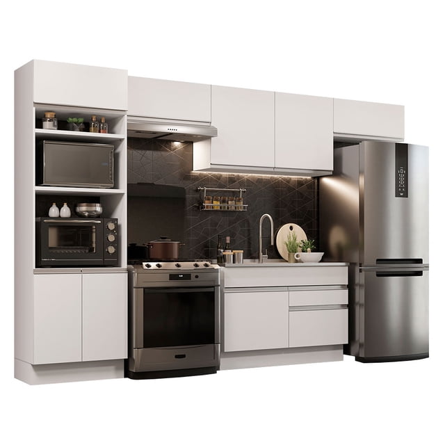 Cocina Integral Completa Madesa Glamy 01 350cm Blanco
