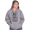 thumbnail image 3 of Camping is Elemental Ironic RV Zip Up Hoodie Men's Women's Brisco Brands L, 3 of 6