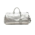 thumbnail image 2 of Bolsa de gimnasio deportiva, bolsa de noche, bolsa de equipaje, bolsa de , bolsa de transporte portátil, bolsa de viaje para entrenamiento físico, Plata, 2 of 8