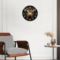 thumbnail image 3 of 12 Inch Wall Clock Battery Operated Silent Clock Decorative for Office, Kitchen, Outdoor, Living Room，Starry Sky Constellation Deer Exquisite, 3 of 4