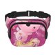 thumbnail image 1 of Fotbe Cute Pink Axolotl A Cangurera Cuadrada con Estampado de Doble Capa, Bolsa de Cintura Ajustable Mini para Hombres y Mujeres, 1 of 9