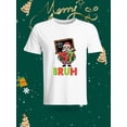 thumbnail image 1 of Fashionable and Personalized Christmas Element Candy-shaped Christmas Tree Pattern White T-shirt, Comfortable Short-sleeved T-shirt Full of Festival Atmosphere Suitable for Wearing in the Christmas S, 1 of 6