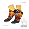 thumbnail image 6 of Fuzoiu Cartoon Puppy Sunset Print Adult Socks, Crew Moisture-wicking Socks, Unisex Cushion Crew Socks,Casual Sports Ankle Socks, 6 of 7