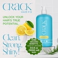 thumbnail image 3 of Crack Hair Fix Hydration & Frizz Control Hair Conditioner with Acai Extract, Lemongrass, 33.8 oz, 3 of 5