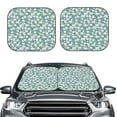 thumbnail image 6 of Lsque Floral 2 PCS Windshield Sun Shade | CarFoldable Window Covers | Car Accessories Reflect UV for Universal Cars SUV Truck | Medium, 6 of 7