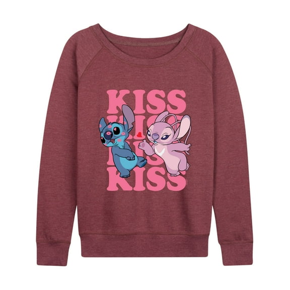 Lilo & Stitch - Kiss Logo - Women's Lightweight French Terry Long Sleeve Shirt