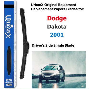 Urbanx 2-In-1 All Seasons Water Repellency Original Equipment Replacement Wiper Blades For 2001 Dodge Dakota 24" Driver Side