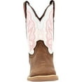 thumbnail image 3 of Durango® Lil' Rebel Pro™ Big Kid's Trail Brown and White Western Boot, 3 of 7