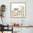 thumbnail image 3 of Stupell Industries Rustic Lodge Fresh Hot Coffee Gold Floating Frame Canvas Art, 25 x 25, by Kim Allen, 3 of 8