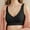 Black, variant on Women's Nylon,Spandex BW2 nylon bra Women's Comfortable Traceless Sports Bra With Ruffles For Comfortable Breathability And Fitness Without Steel Rings Bra