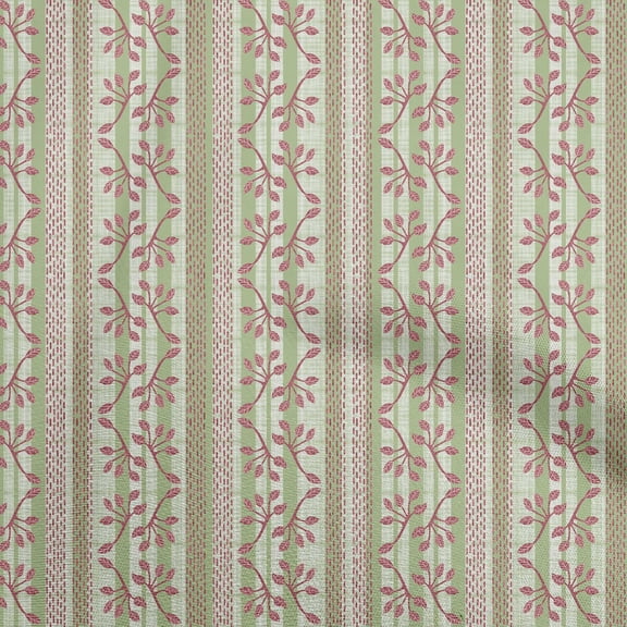 oneOone Rayon Light Green Fabric Block Quilting Supplies Print Sewing Fabric By The Yard 56 Inch Wide