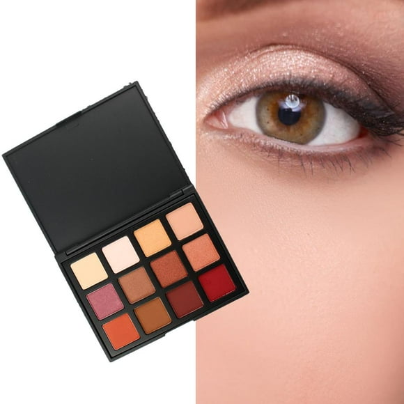 de de ojos de 1 pieza, 12 colores, belleza mate, , mezclable, colores naturales en polvo, , maquillaje, desnudos, - 12K Colco Paleta de sombras de ojos