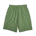 thumbnail image 3 of WREESH Men's Linen Shorts with Elastic Drawstring Waist - Summer Breathable Casual Workout Gym Athletic Beach Shorts, 3 of 6