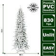 thumbnail image 4 of Árbol de Navidad Fraser Hill Farm, pino de montaña cubierto de nieve, 7.5 pies, 4 of 8