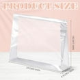 thumbnail image 4 of 100 Pcs Mini Clear Makeup Bag PVC Small Travel Toiletry Organizer Pouches Bulk Waterproof Transparent Plastic Cosmetic Bag with Zipper for Women Men Travel(9.8''), 4 of 14