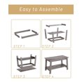 thumbnail image 4 of GloryStar 31.5 Inch Coffee Table with 2-Tier Storage – Modern Industrial Farmhouse Coffee Table for Living Room, Compact Durable MDF & Particle Board, Easy Assembly, Black Center Table, 4 of 8