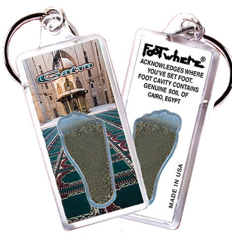 Cairo FootWhere Souvenir Keychains. (EG100 - Assorted) 6 Piece Set