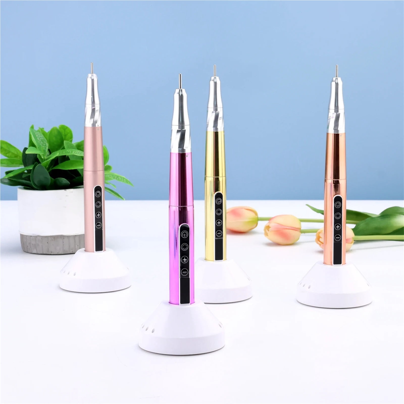 85w Brushless Motor Cordless Nail Drill 35000RPM Electric Handle Pen Drill Pedicure Rechargeable Handpiece Portable Base Charge