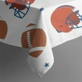 thumbnail image 5 of White Background Football Helmets Pattern Square Tablecloth,Waterproof Square Table Cover,Wipeable Spillproof Washable Table Cover for Home Kitchen Party Decor 60"x60"(152x152cm), 5 of 6