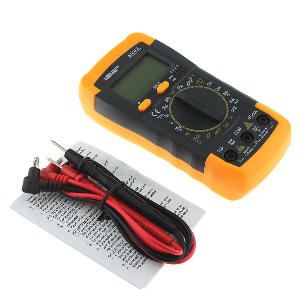 Changeshopping LCD Digital Multimeter Ammeter Voltmeter Ohmmeter Current Tester Black