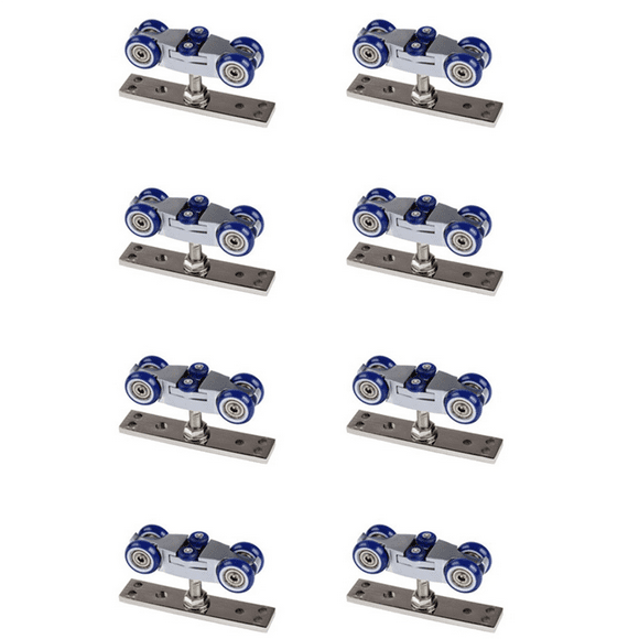 8X Bifold Door Hardware Wooden Sliding Door Pulley Furniture Hardware Wheel Barn Door Roller Wall Door Folding Roller