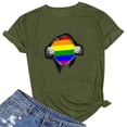thumbnail image 1 of Fiudx Tops para Mujer Camisetas de Manga Corta con Estampado Informal a La Moda de Verano para Mujer, 1 of 3