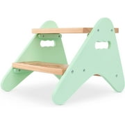 B. toys- B. spaces- B. spaces by Battat Kids Wooden Two Step Stool Peek-A-Boost Mint & Wood- 2 Years +