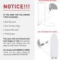 thumbnail image 2 of Ironing Board Cover 12 x 44, Made in Italy. Pro Grip Pad Covers w/3 Fastener Straps & Pull Bungee Cord - Durable Scorch & Stain Resistant Padded Layers, Heat Reflective AlumiTek PRO Top Coat, 2 of 9