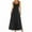 Black, variant on Summer Dresses for Women 2025, Woman Fashion Comfortable Summer Solid Color Pocket Sleeveless Round-Neck Dress(Black,S)