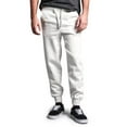 thumbnail image 3 of G-Style USA Men's Fleece Jogger Sweatpants with Pockets MJ13121 - Oatmeal - X-Large, 3 of 3