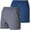 Navy / Charcoal, variant on Ultra Performance Men's Swim Trunk's 2 Pack Mens Board Shorts 7 inch Inseam Swimming Trunks & Bathing Suits for Men Navy/Charcoal