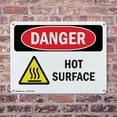 thumbnail image 4 of (2 Pack) Hot Surface OSHA Danger Sign 18 Inch X 12 Inch Indoor / Outdoor Rust-Free Aluminum Metal Signs for Workplace, Workshop, and Construction Site, Made in the USA, 4 of 8