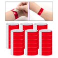 thumbnail image 6 of 600x Paper Wristbands Waterproof Party Wristbands for Events Concerts Party Red, 6 of 8