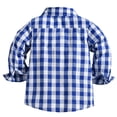 thumbnail image 3 of Coerni Boys Toddler Long Sleeve Plaid Flannel Button Up Shirt Spring Jacket Top Outfit Casual Clothes Kids Outwear, 3 of 7