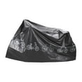 thumbnail image 3 of Cubierta de lluvia para bicicleta, cubierta antipolvo para bicicleta, impermeable, útil y duradera, cubierta de almacenamiento para bicicleta de carre Fino 230g Negro, 3 of 8