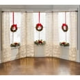 thumbnail image 5 of BrylaneHome Set of 3 Pre-Lit 16 inch Christmas Wreaths with 20 Warm Lights & Timer Function, Pre-Decorated, Cordless, No Outlet Required, 5 of 6