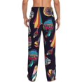 thumbnail image 6 of Cauagu Mushroom Doodle Mens Pajama Pants Sleep & Lounge Pants,PJ Bottoms with Pockets-Medium, 6 of 7