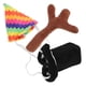 thumbnail image 5 of Adorable Cute Plushies Dress Up Accessory Doll Hat Antler Eco-friendly Material Assorted Color 1 Set, 5 of 5