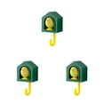 thumbnail image 3 of Colgador de pared Monstrate Dormitorio Gancho de almacenamiento Impermeable Verde, 3 of 6